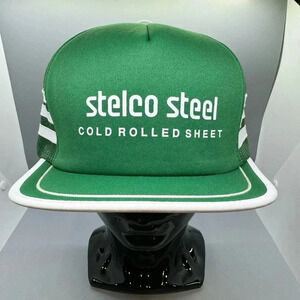 Vtg.  Stelco Steel Hamilton Hat Trucker Snap Back